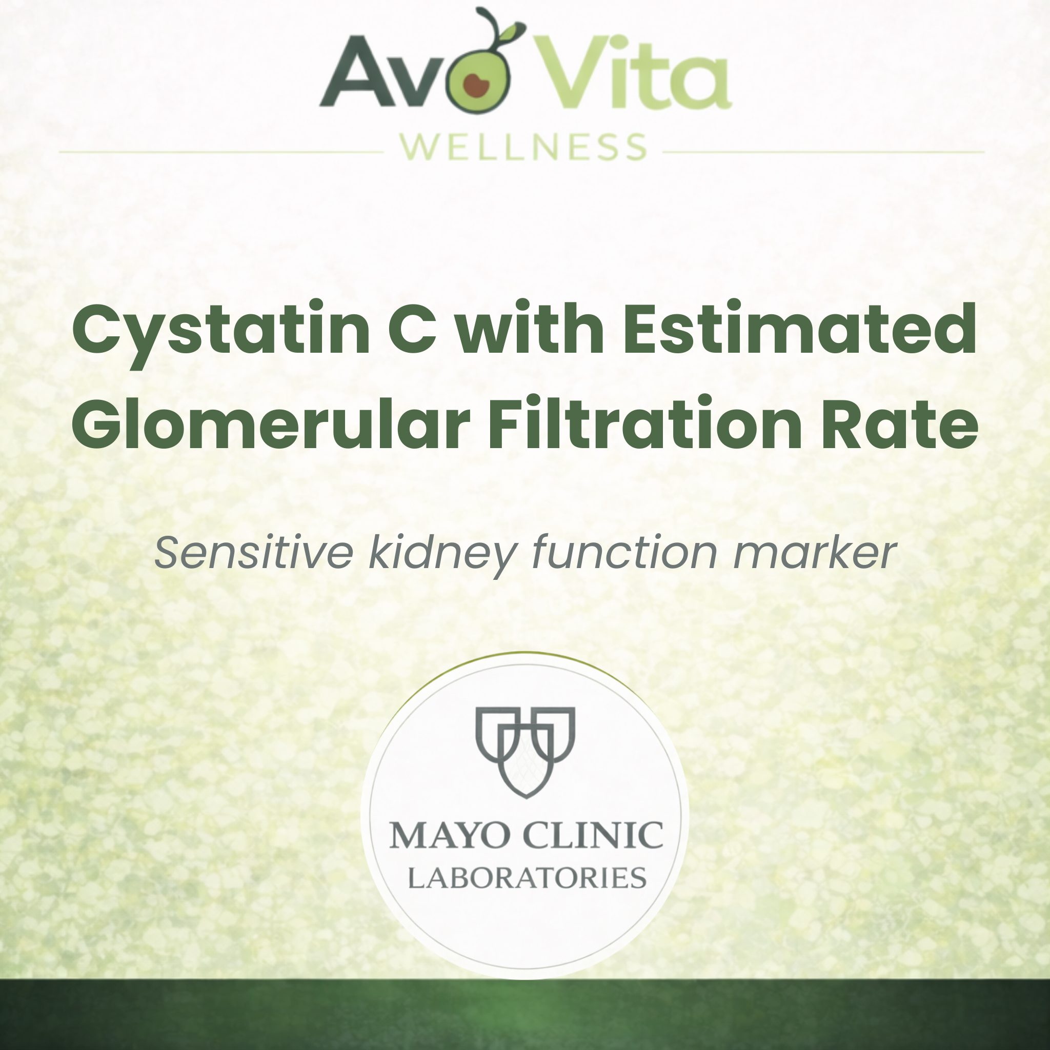 Cystatin C with Estimated Glomerular Filtration Rate (eGFR)