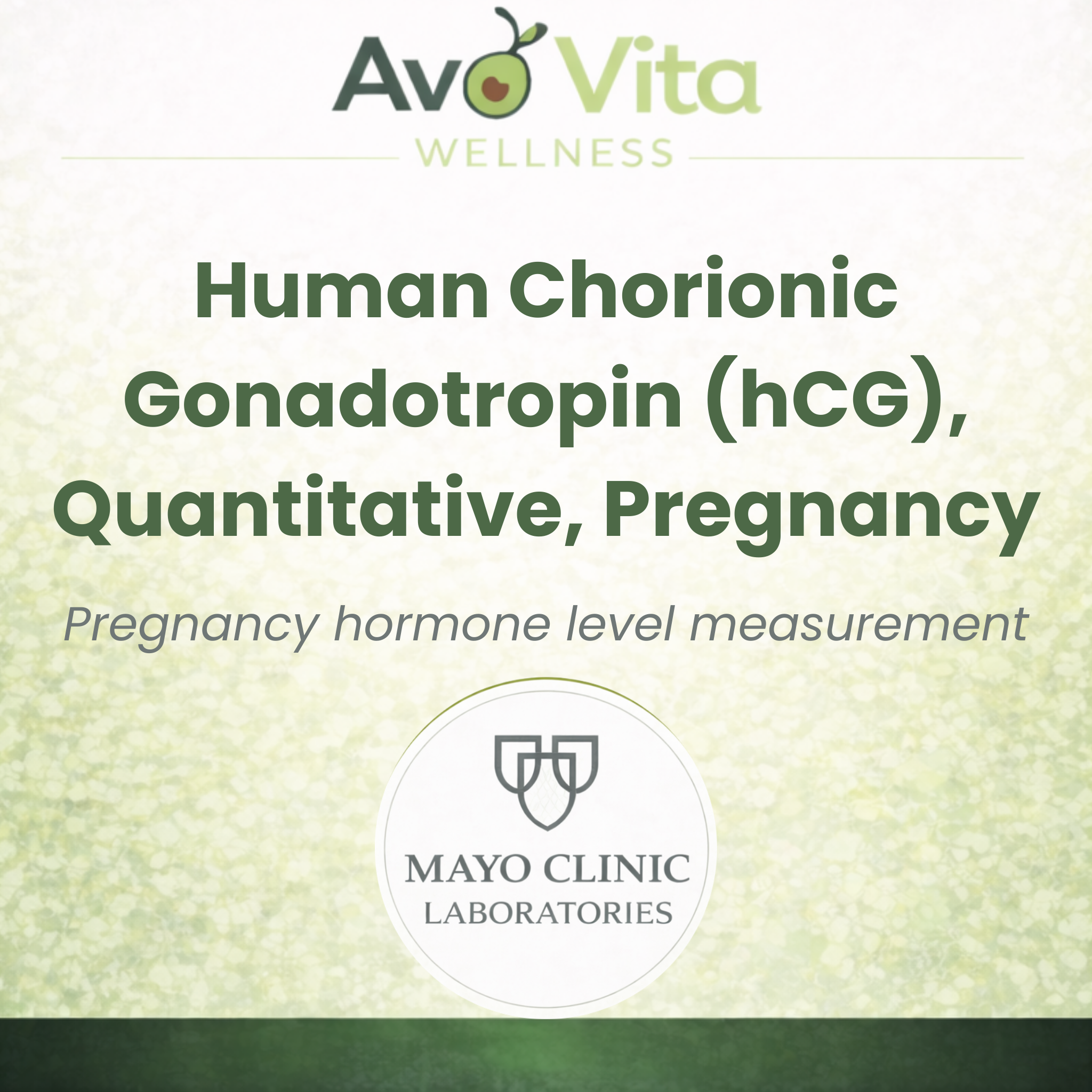Human Chorionic Gonadotropin (hCG), Quantitative, Pregnancy