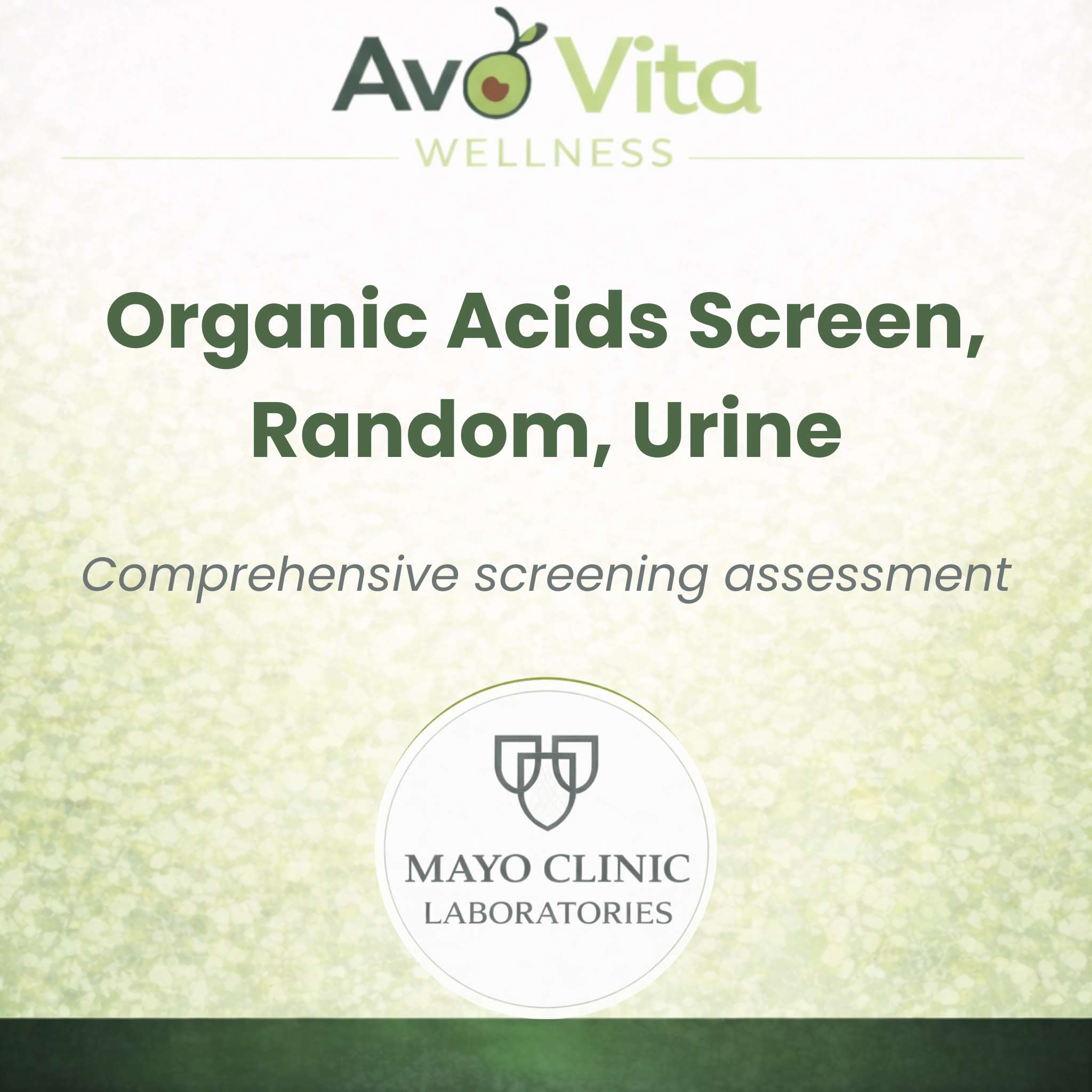 Organic Acids Screen, Random, Urine