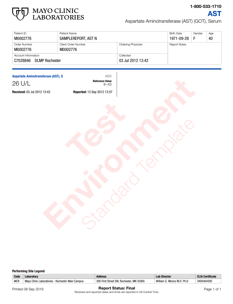 Aspartate Aminotransferase