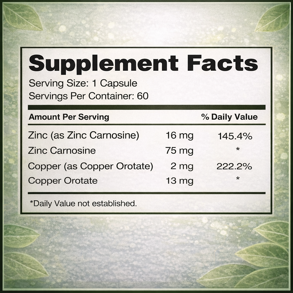 MitoLife Zinc+ with Copper