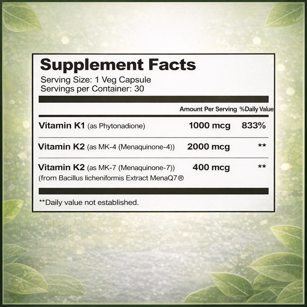 MitoLife Purely K – Vitamin K Complex (MK-7)