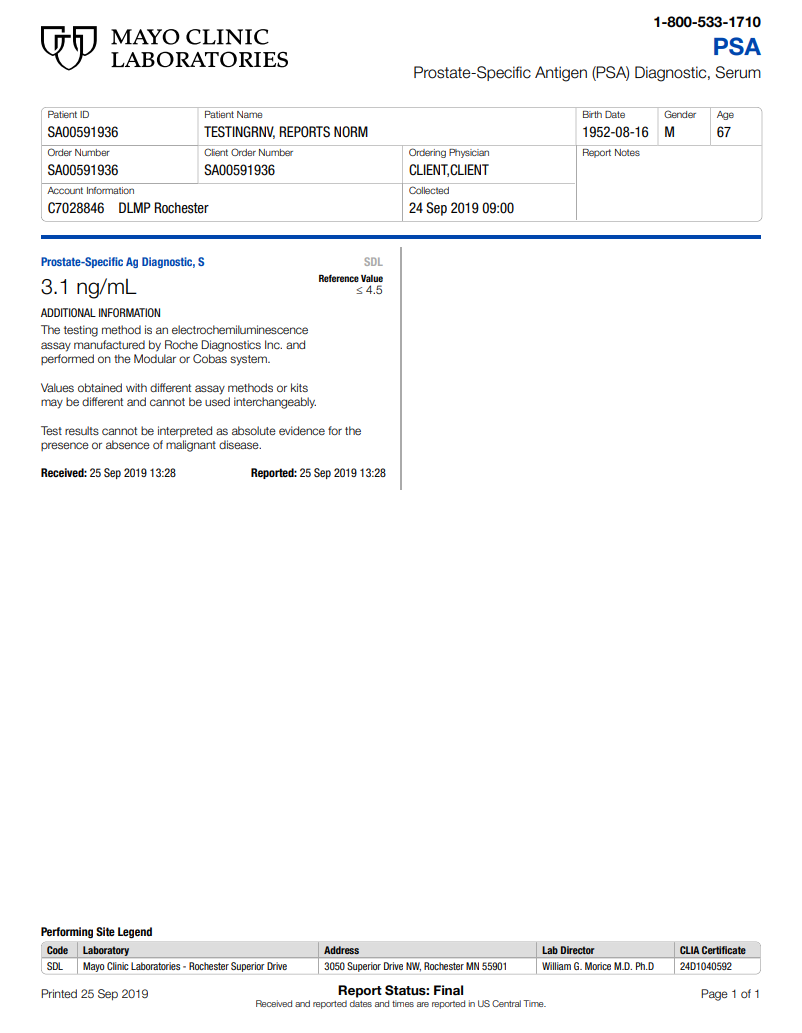 Prostate Specific Antigen
