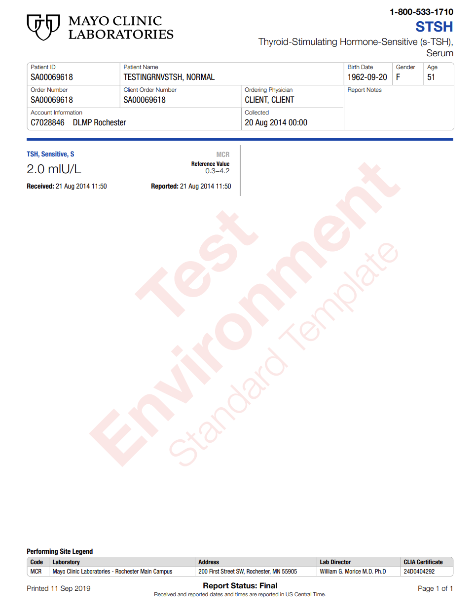 Thyroid Stimulating Hormone