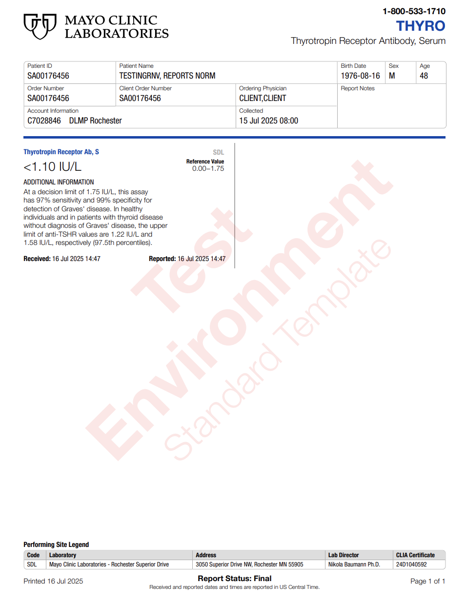 Thyrotropin Receptor Antibody