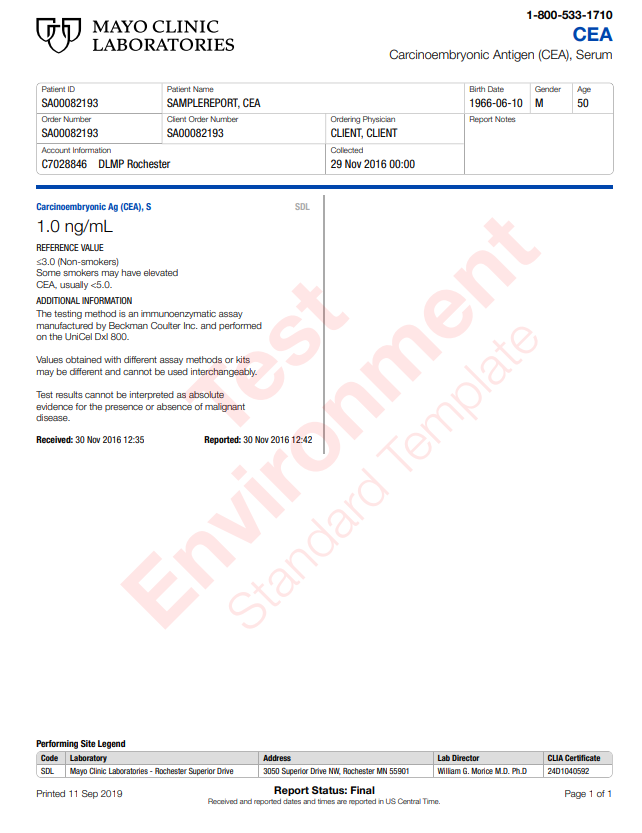 Carcinoembryonic Antigen (CEA)