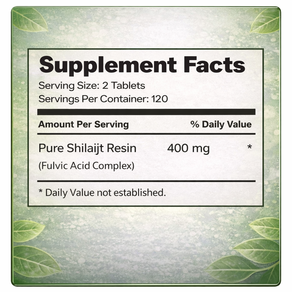 MitoLife Panacea – Pure Shilajit Tablets