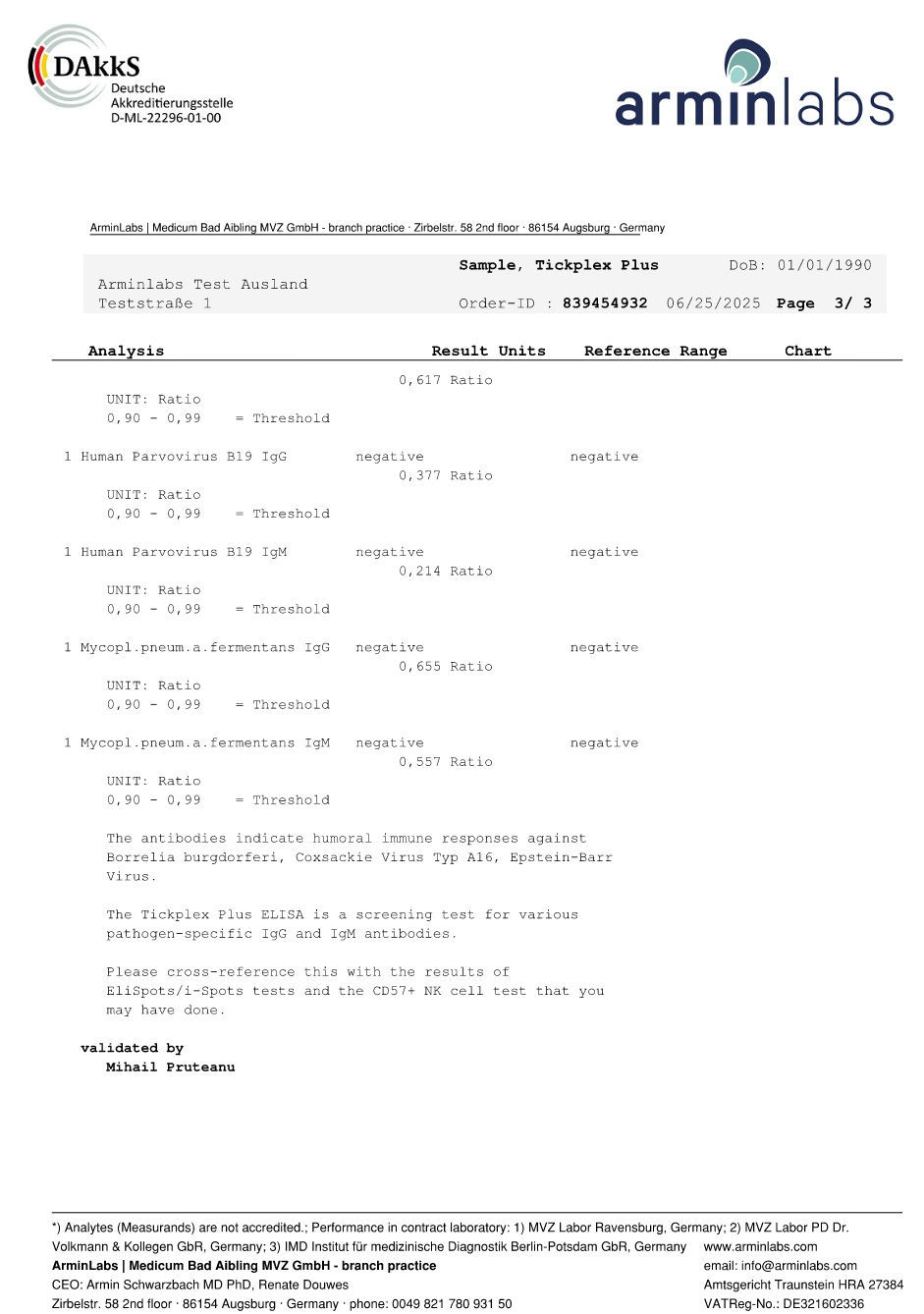 TickPlex Plus IgG/IgM test by ArminLabs